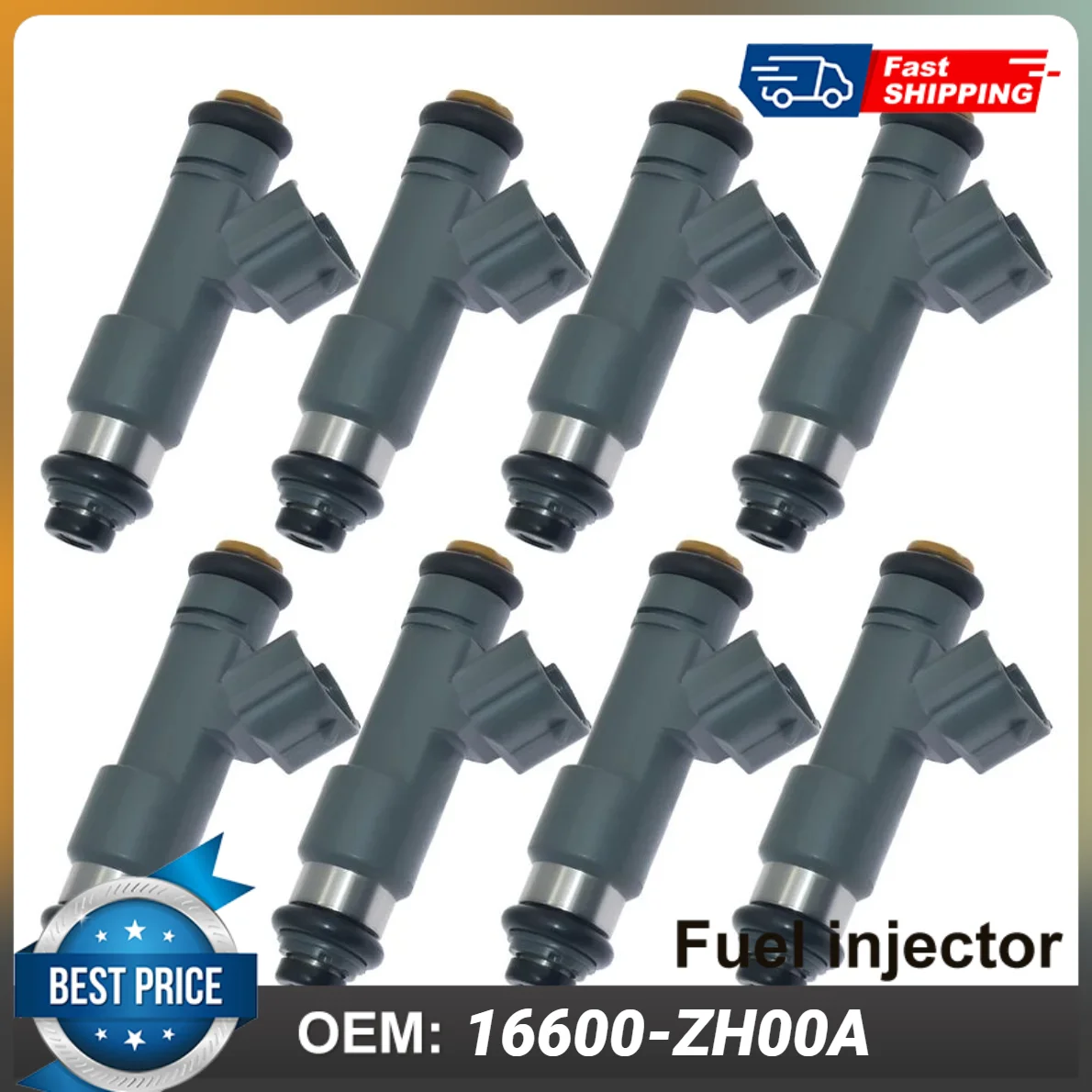 

8PCS Fuel Injector 16600-ZH00A 16600ZH00A For Nissan Titan 2005-2009, Amanda 2005-2008 5.6L V8