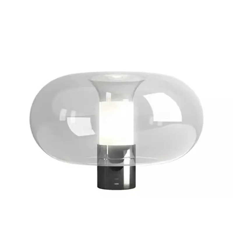 Table lamp simple model room bedroom bedside lamp art glass table lamp