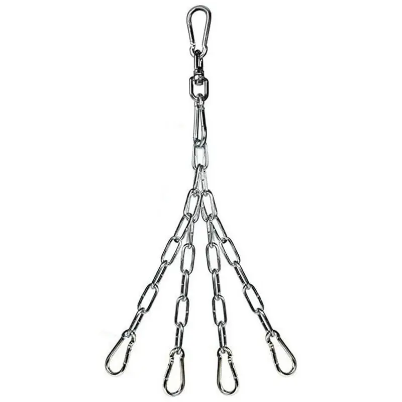 

Boxing Chains For Punching Bag Heavy Bag Hooks Supports 154 Lbs Punching Bag Hanger Metal Chains With Hooks 360-Degree Rotation