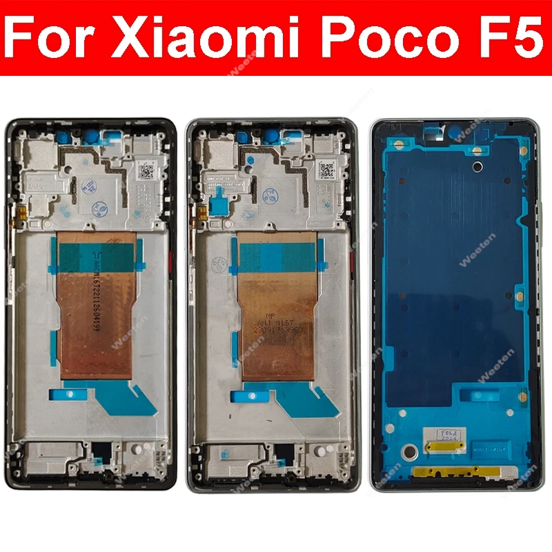 

Middle Frame Housing For Xiaomi Poco F5 Poco F5 Middle Frame Holder Cover with Lens Frame Volume Key Replacement Repair Parts