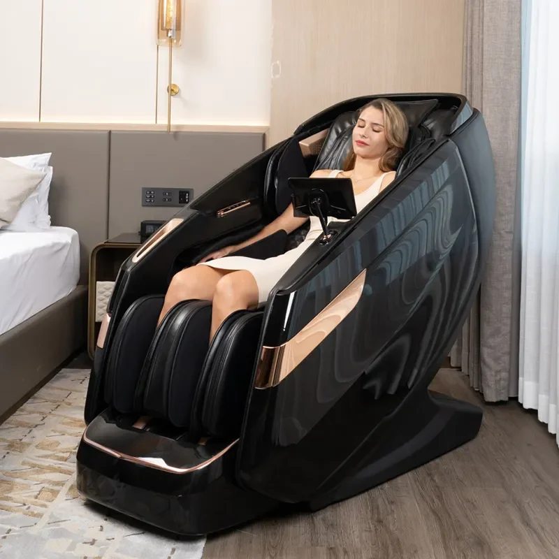 Coofull 5D Massage Chair,Full Body Zero Gravity Recliner Chair with Smart Large Screen Bluetooth Heat Foot Roller