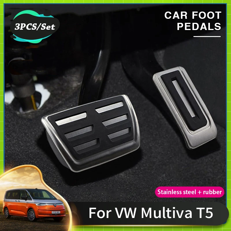 

Car Non Slip Foot Pedal Covers For VW Multiva T5 Acessories Volkswagen Commercial Vehicles T6 7 Brake Foot Rest Pedal Acessories