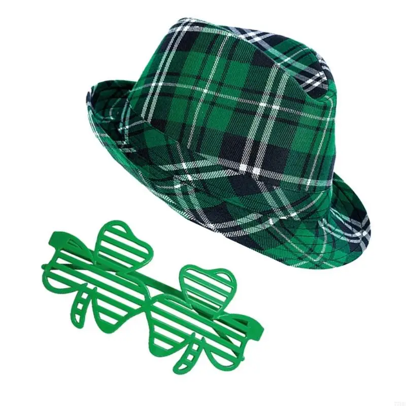 77He Patrick's Day Outfits Accessorio Irish trucco in costume da festa per uomini donne Halloween Cosplay Irish Festival