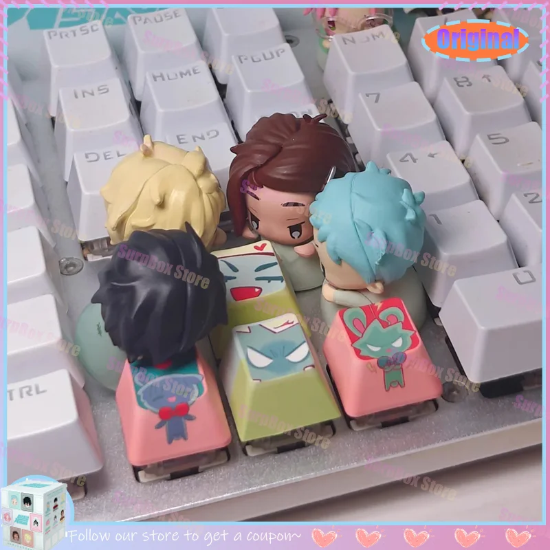 

Аутентичные механические колпачки для клавиш Senyu Mangu Alien Stage, модные игрушки в глухой коробке, настраиваемые игровые аксессуары, кавайный подарок