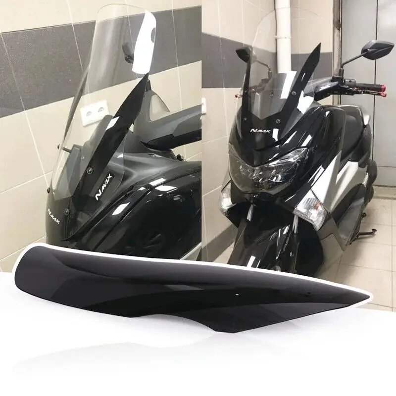 Defletor do pára-brisas do ABS para Yamaha, pára-brisa claro, 2016-2018, NMAX155, N-MAX 155