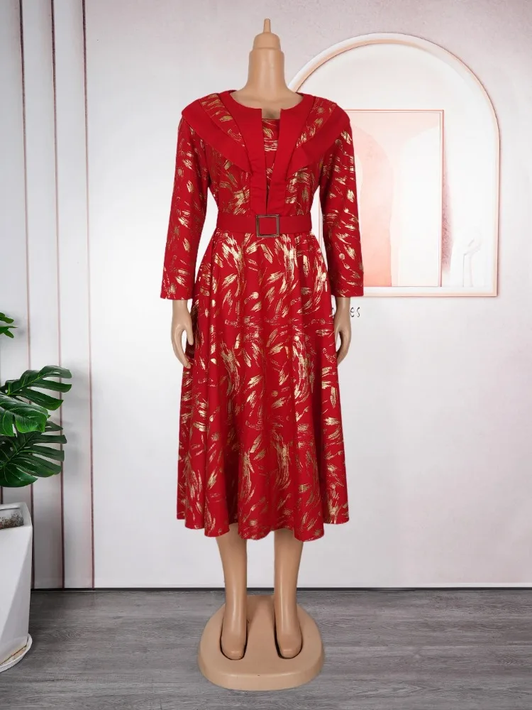 

Elegant African Dresses for Women Dashiki Ankara Print Turkey Outfit Gown Plus Size Birthday Wedding Evening Party Long Dress