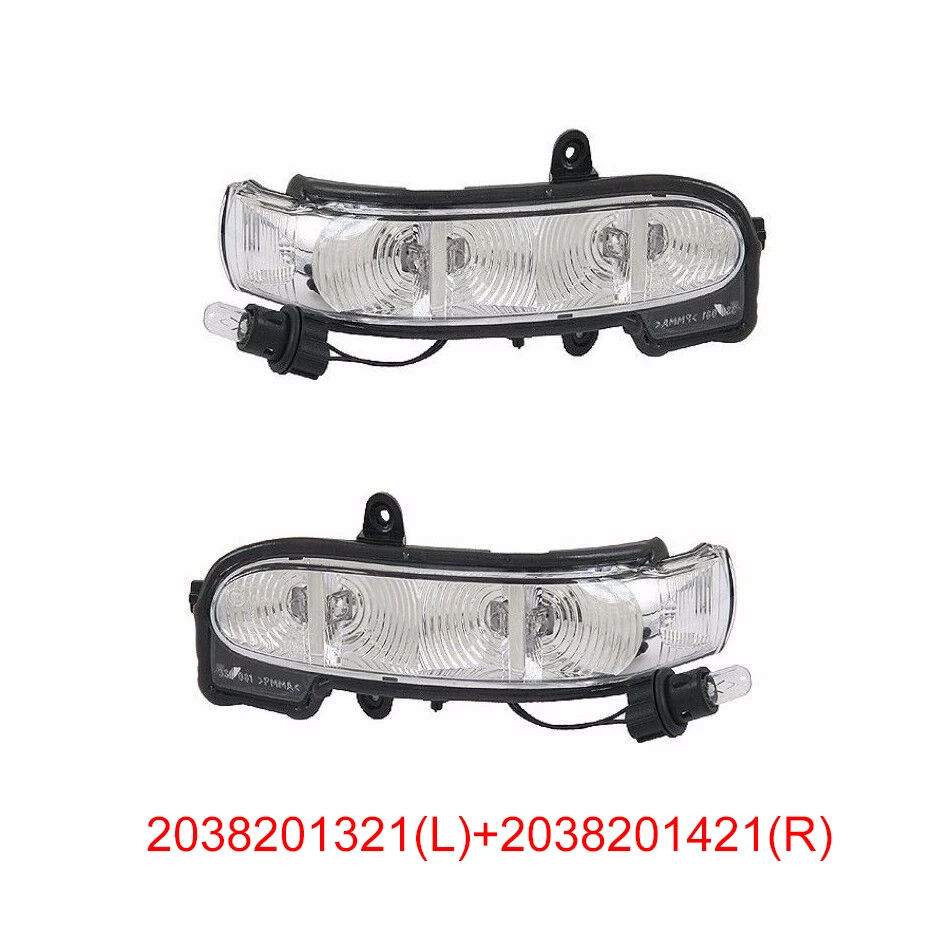 

L+R Rear view side mirror LED Turn Signal Indicator Light For Mercedes Benz W211 S211 W463 W461 C/E Class 2038201321 2038201421