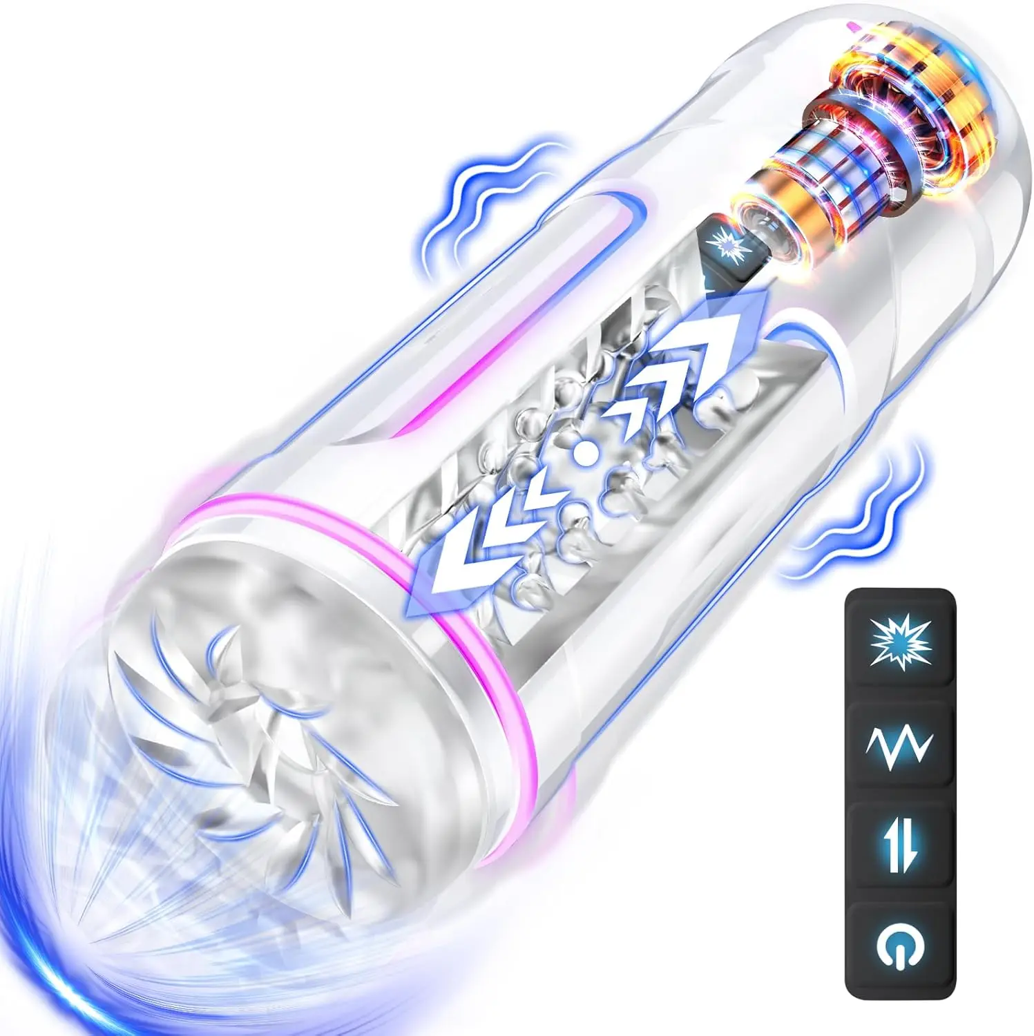 Automatic Male Masturbator Heated Telescopic Sucking Blowjob Machines Masturbation Cup Penis Pump Adult Goods Sex Toys for Man