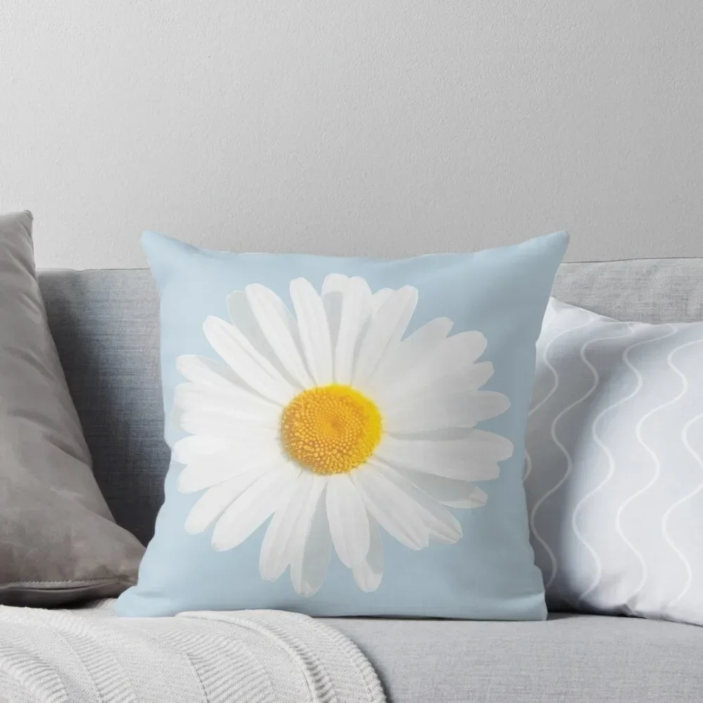 

White daisy Throw Pillow Decorative Sofa Cushion ornamental pillows for living room Pillow Cases Pillow