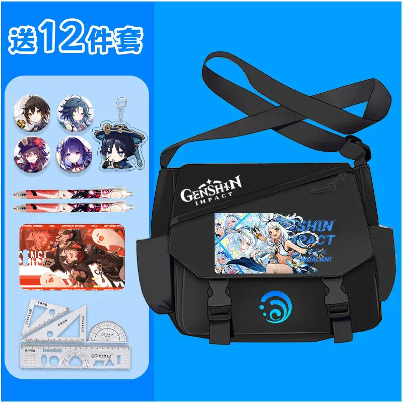 

Genshin Impact Collaboration Single Shoulder Navilette Funina Crossbody Cute Large Capacity Bag For Middle School Students