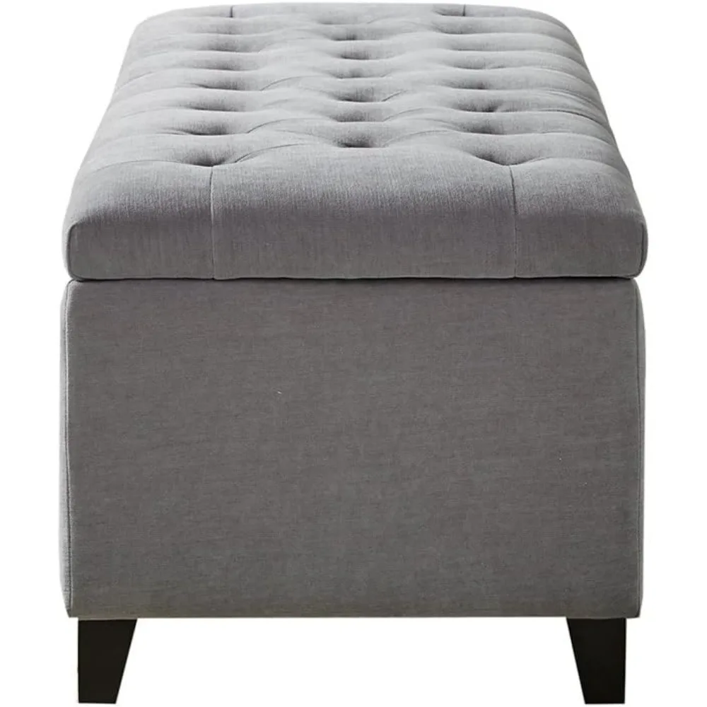 50,3-дюймовая стильная мягкая османская скамейка для хранения пуговиц с обивкой, скамейка в минималистском стиле, современные удобные скамейки для обуви