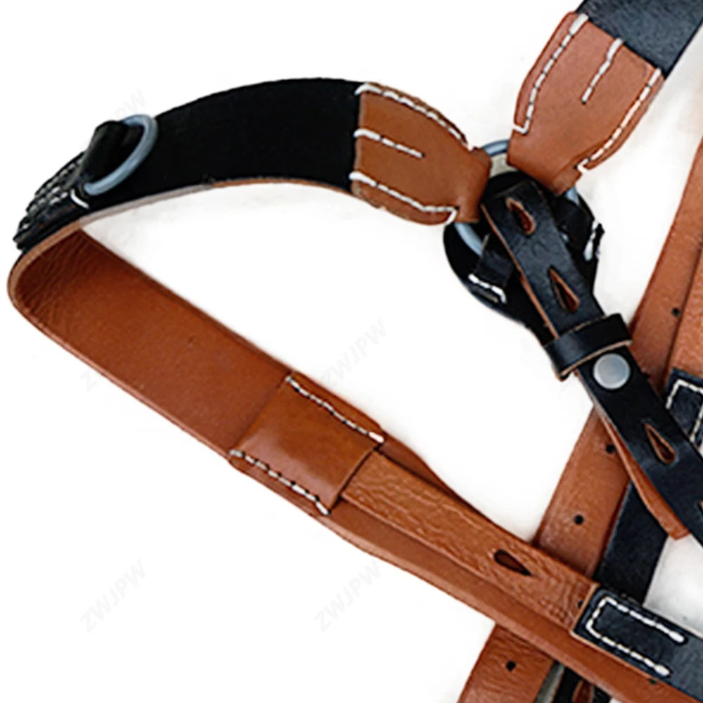 

WW2 German Backpack 98k Tactical Belt Leather Combination Soldier Storage Pack Outdoor Bag Equipment Combination 98K Package