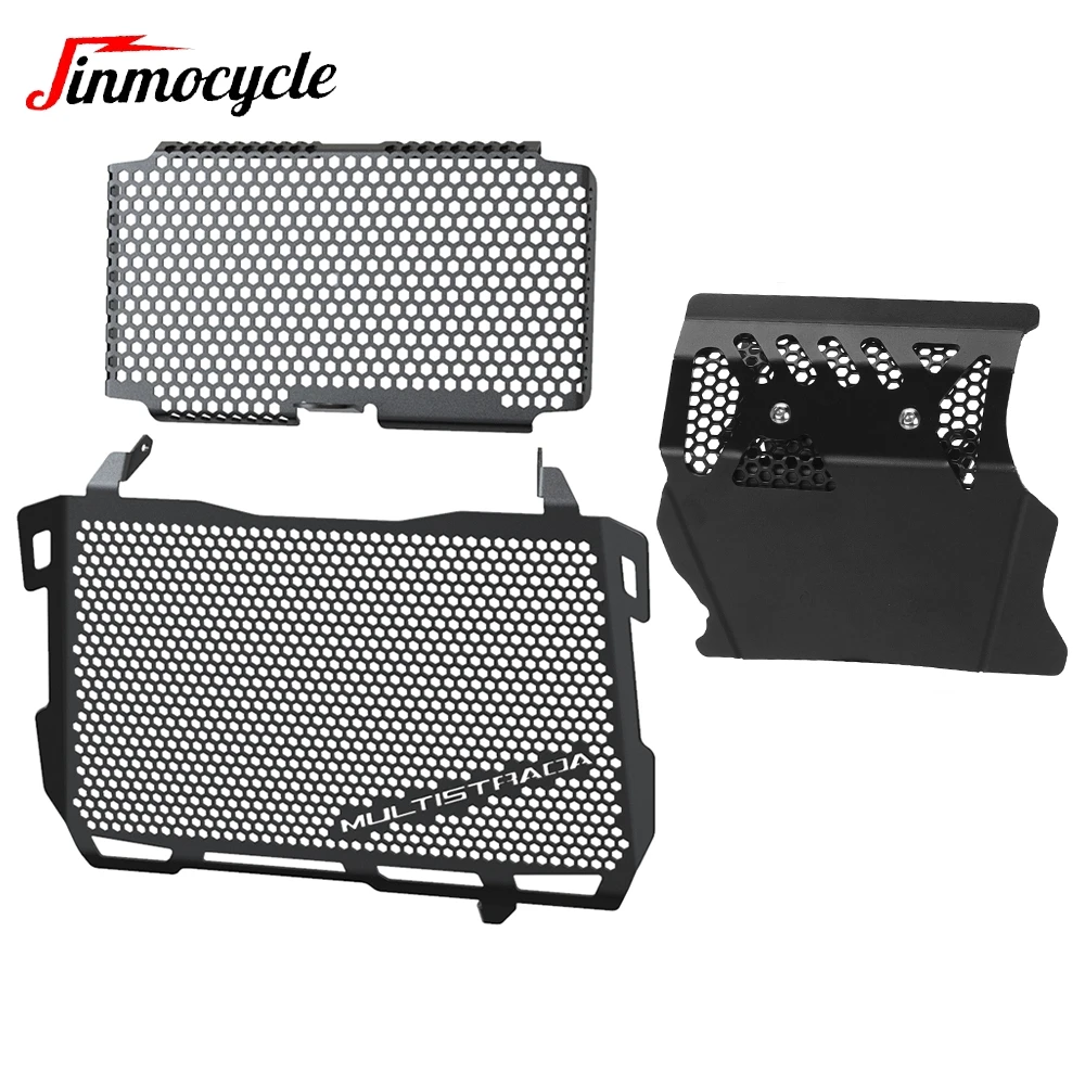 

For Ducati Multistrada 1200 Enduro Pro 1260 Enduro 2016-2021 Motorcycle Accessories Radiator Guard & Oil Guard &Engine Guard Set