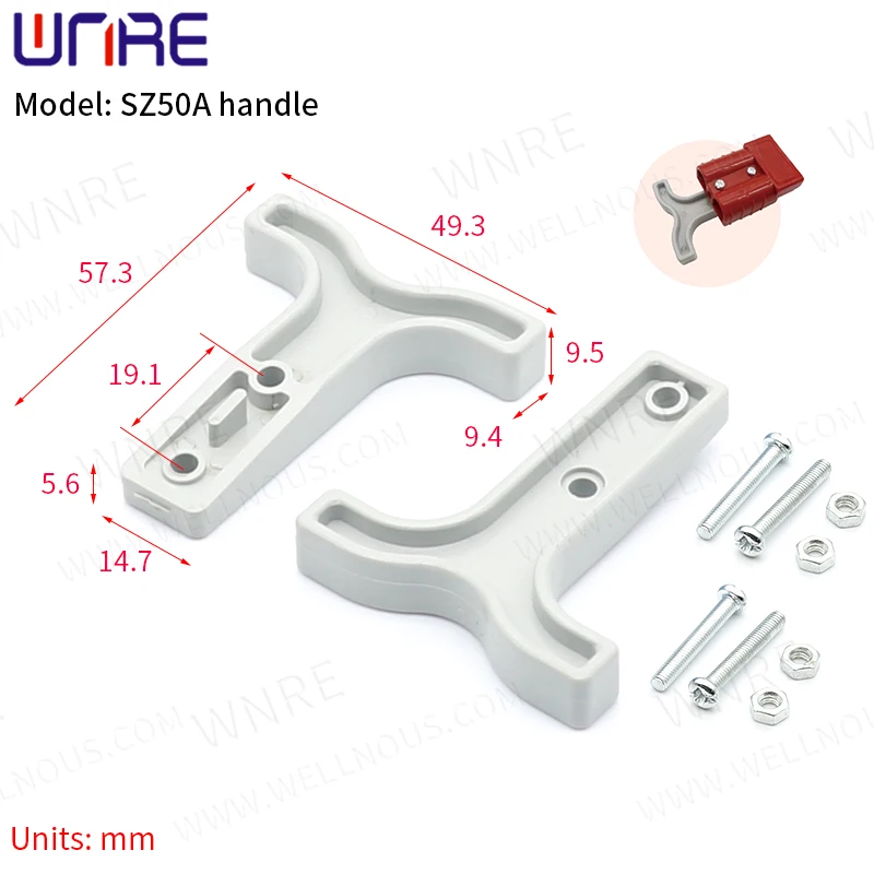 SZ50A Handle Wiring Terminal Plug Charging Socket Port Battery Interface Adapter Energy Storage Connector Handle