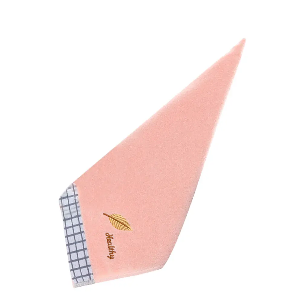 

High Quality Cotton Face Towel Soft Water Absorbent Quick Drying Bath Cloth Pink Embroidered Skin Friendly Comfortable Durable