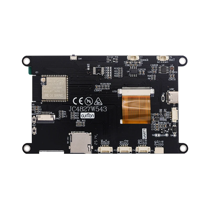 4.3 inch ESP32 IPS LCD Module 480*272 MCU&WiFi&Bluetooth, Supports Development in Arduino IDE, ESP IDE, Micropython and Guition