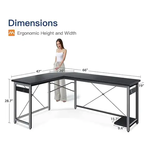 10 best sales L-format skrivbord - №4