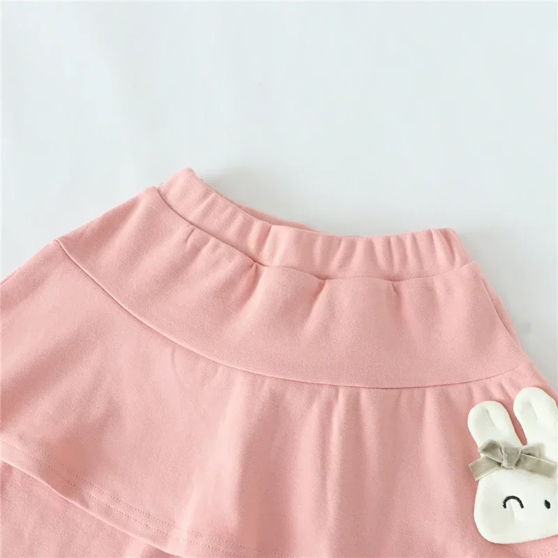 Kinderleggings für Babymädchen, Niedliche Spitzen-Prinzessinnen-Leggings mit Rock, Frühling Herbst Einfarbige Baumwoll-Kinderhosen – Detail 34