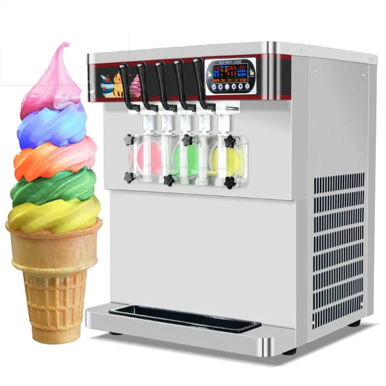 ETL CE certificate 5 Flavors Taylor Commercial Softy ice cream machine/Vending Ice Cream making Machine/yogurt ice cream machine