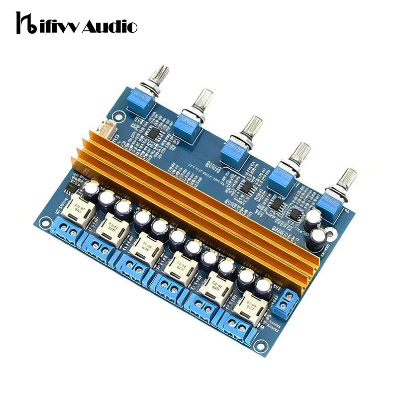 

Hifi Dual Subwoofer Stereo Digital Power Amplifier Board 100W*2+50W*4 High Power 4.2 Channel Module for DIY Home Sound Audio