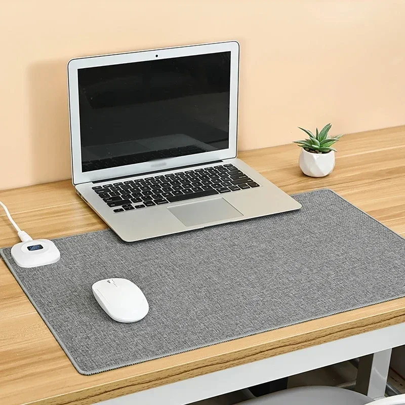 60X36cm 80x33cm Electric Heat Mouse Pad Table Mat Display Temperature Heating Mouse Pad Keep Winter WarmHand for Office Computer