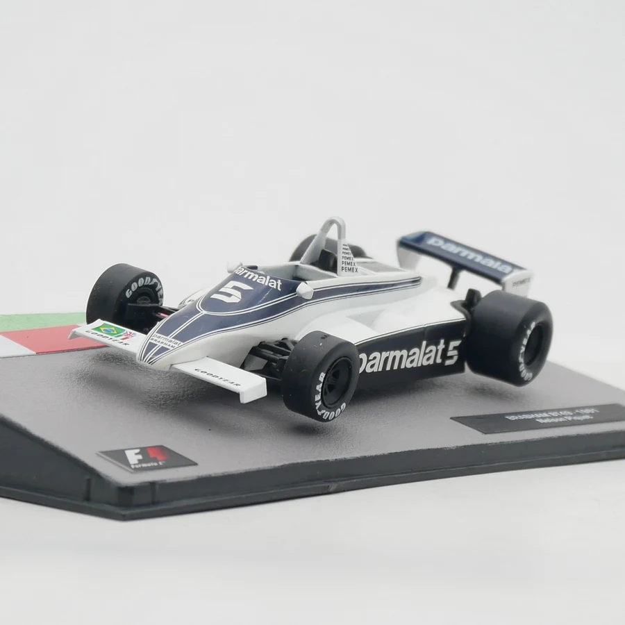 Colección de Vehículos de Juguete Ixo 1:43 Brabham BT49 1981 Nelson Piquet Racing, Modelo de Auto Fundido a Presión