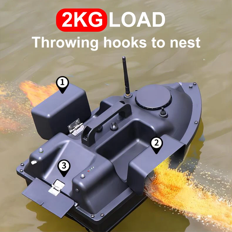 Three Warehouse Remote Control RC Carp GPS Fishing Bait Boats For Freshwater And Saltwater