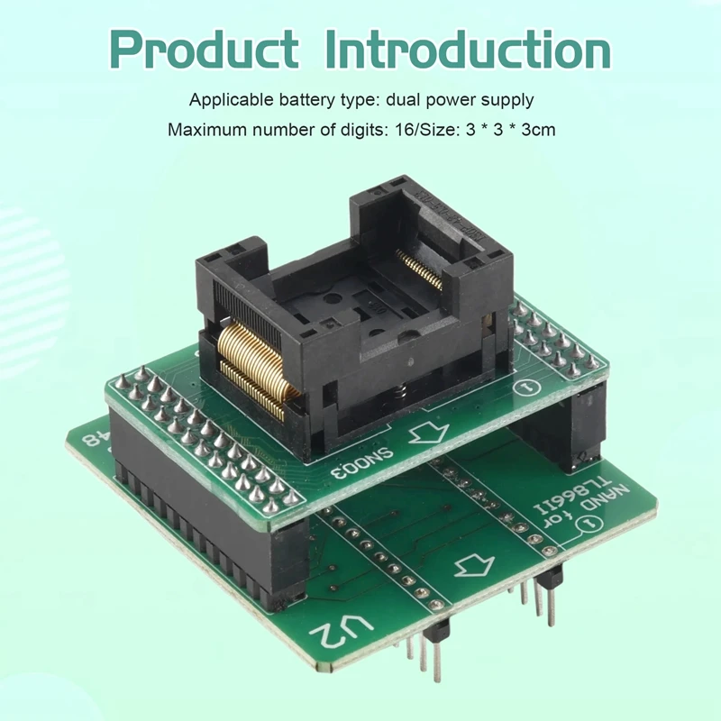 Andk Tsop48 Nand Adapter Only For Xgecu Minipro Tl866ii Plus Programmer For Nand Flash Chips Tsop48 Adapter Socket