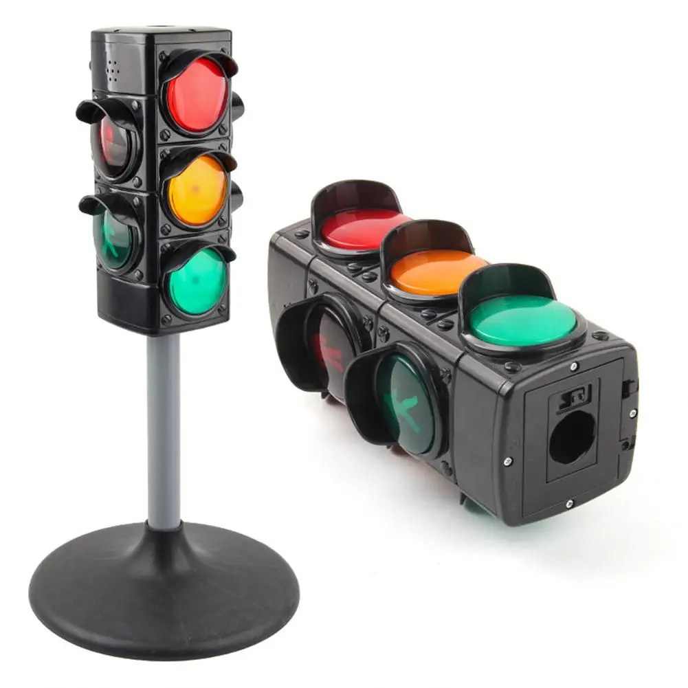 1 Set  Simulation  Traffic  Lights  Toy Traffic Safety Signs Model Scenes Science Education Toys