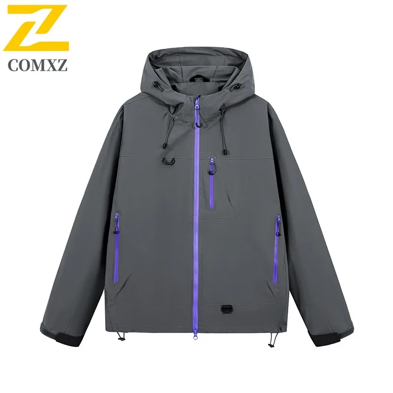

Куртка COMXZ, легкая ветрозащитная дизайнерская куртка для пешего туризма, путешествий, кемпинга, мужская одежда, дышащие красивые куртки