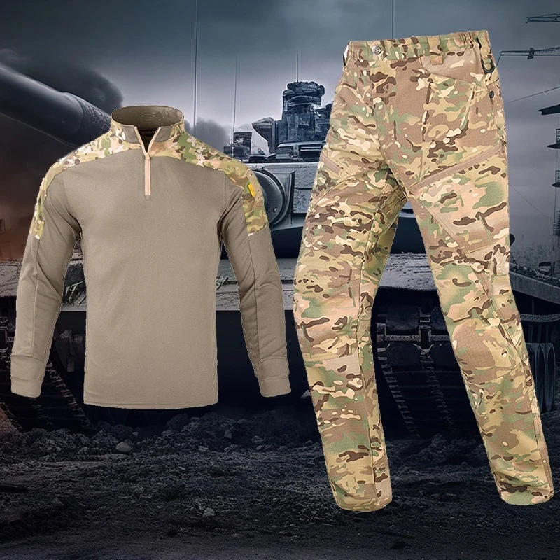 tooling-tactical-pants-pioneer-quick-drying-t-shirt-long-sleeved-set-scratch-resistant-and-wear-resistant-outdoor-camouflage-set