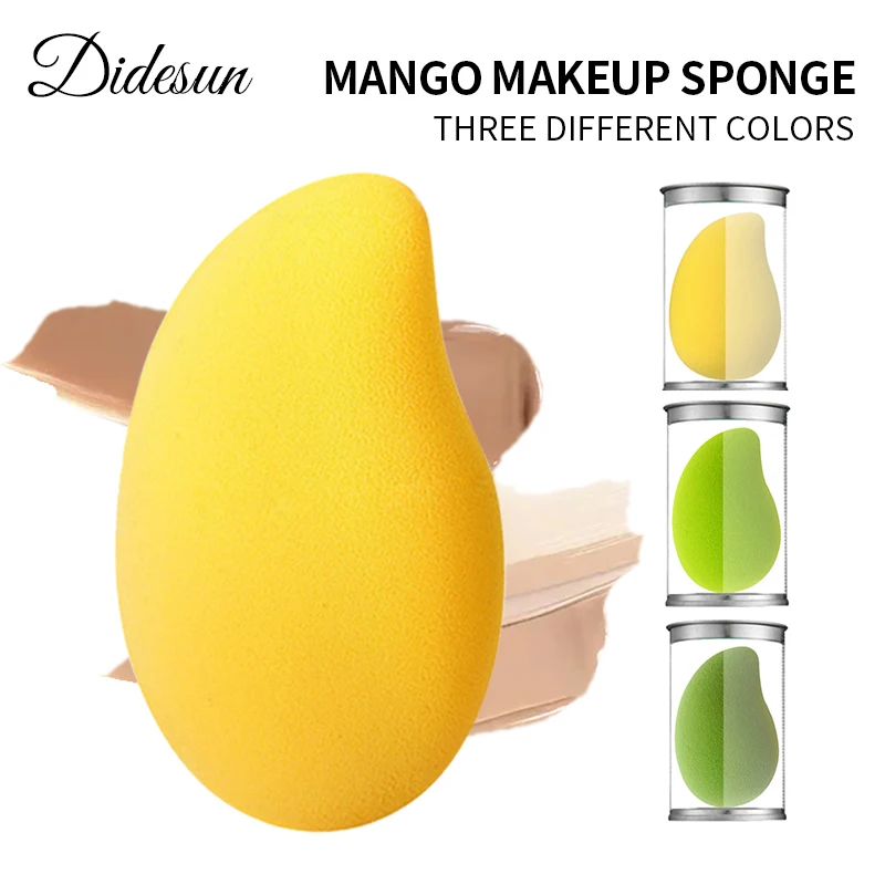 

Didesun Soft Little Mango Makeup Egg Sponge Cosmetic Puff For Foundation Concealer BB Cream Blending Egg Sponge Makeup Tools