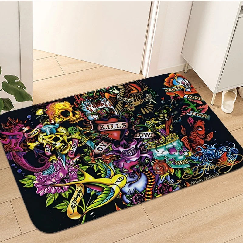 Home Entrance Mat E-Eds H-Hardys Custom Bathroom Rug Living Room Floor Carpets Anti Slip Entrance Doormat Modern Home Decoration