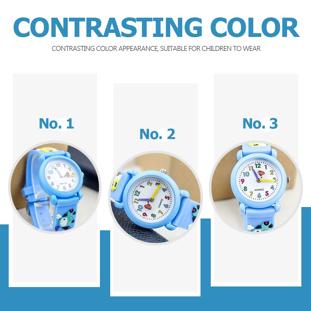1Pcs Watch 3D Cartoon Decorative Quartz Wristwatch Wristwatch Lovely Silicone Fashionable 3D Watch
