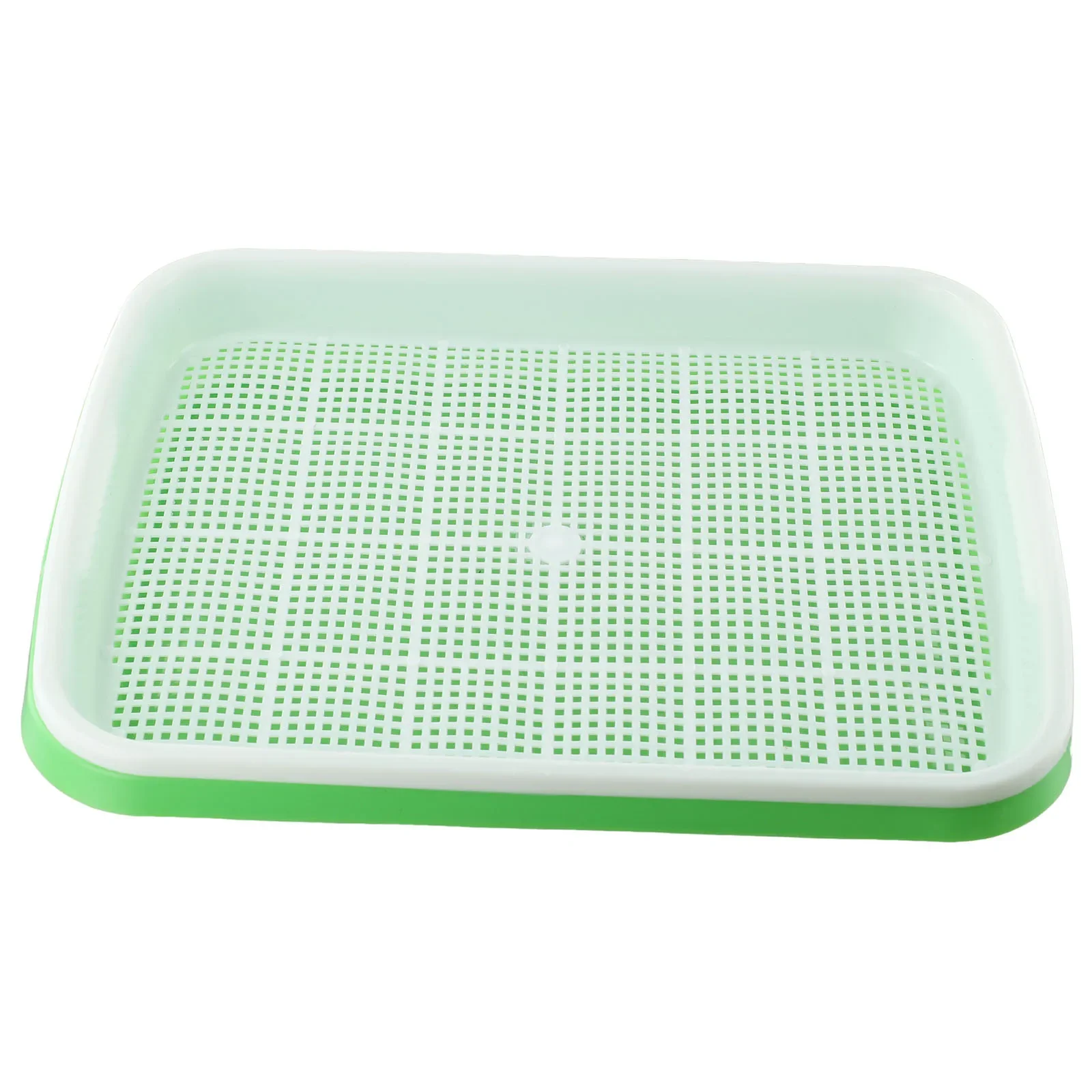 

Tray Nursery Pots Grow Basket Hydroponics Microgreens Plate Soybean Sprout Sprouter Germination Greenhouse 1 Set
