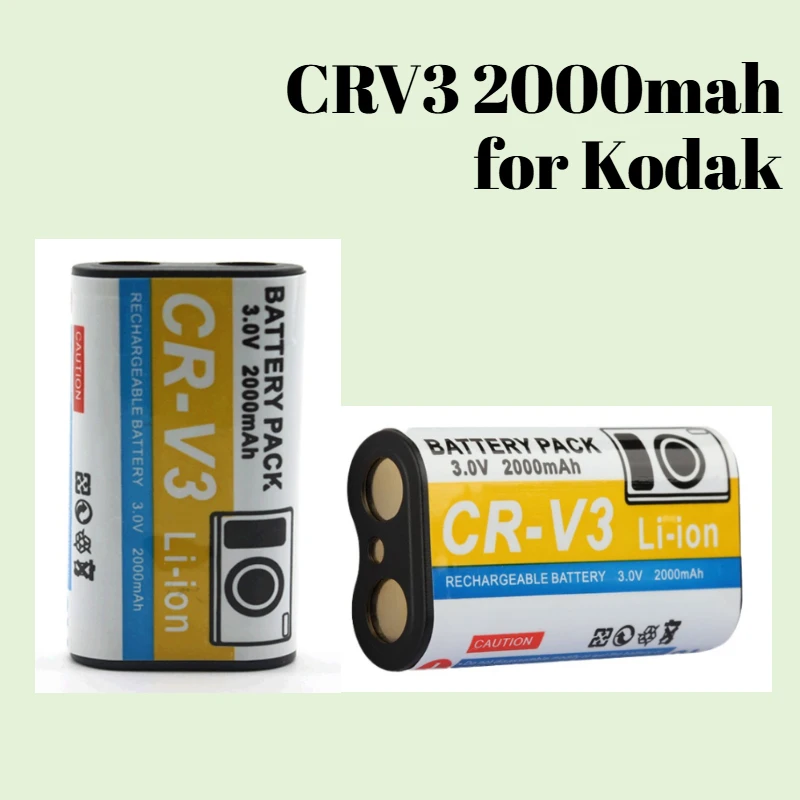 

Литиевая батарея CRV3 2000 мАч для Kodak EasyShare P850 P880 Z710 Z7590 Z812 Z8612 IS Сменная мощность камеры
