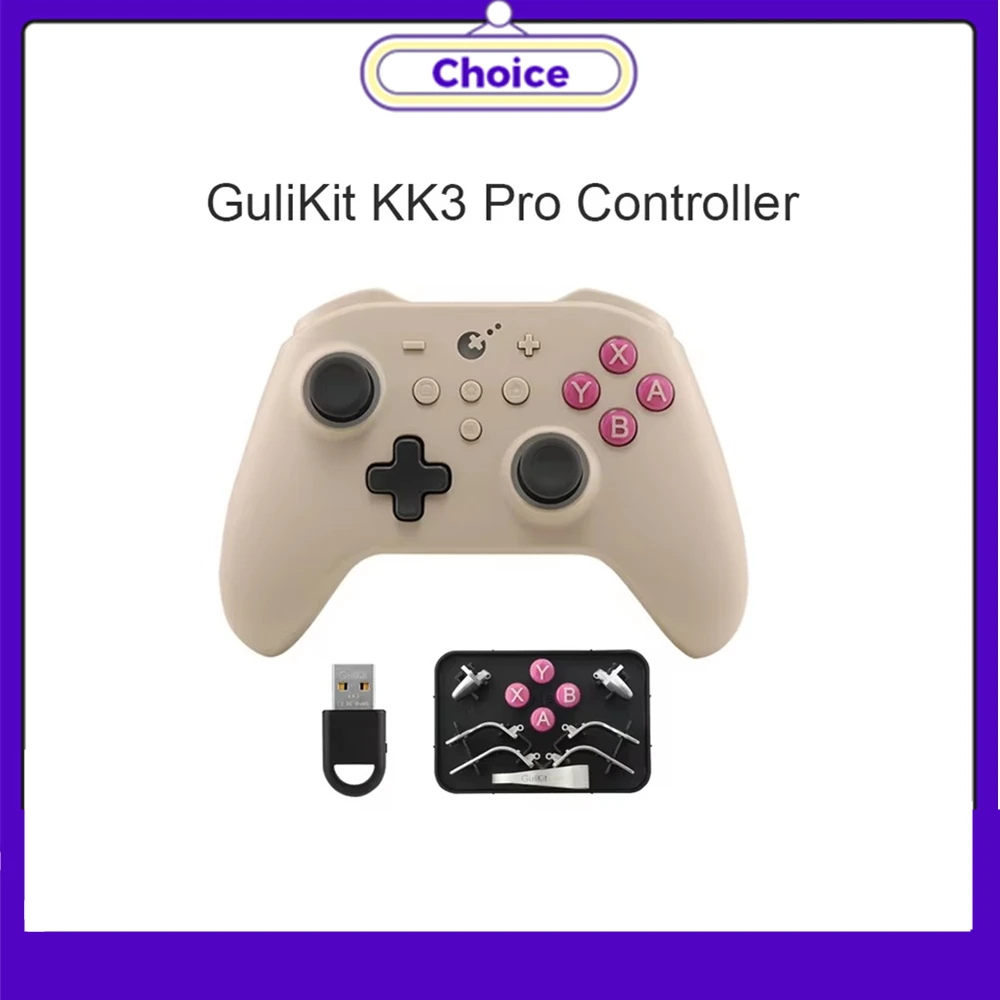 GuliKit KK3 Pro-controller met Hall-effect joysticks en triggers KingKong 3 NS38 gamepad voor Windows Nintendo Switch Android iOS