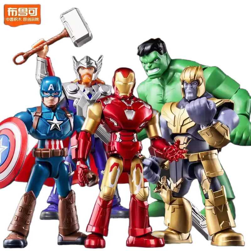 

Оригинальная коллекционная фигурка BLOCKEES Star Edition Marvel Avengers Legends: Железный человек (Iron Man) из фильмов, Q-версия, подвижная модель