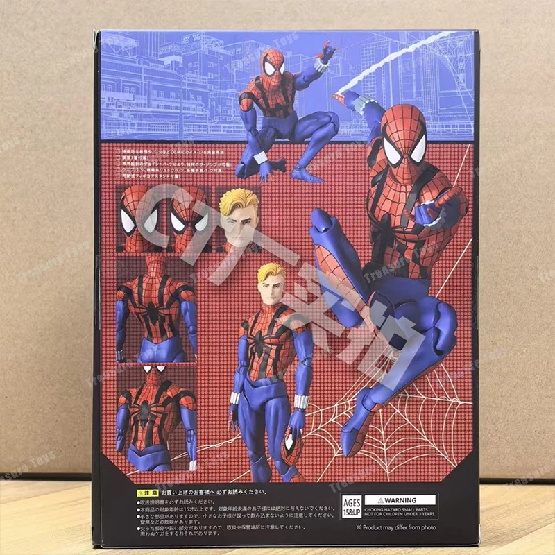 アニメのスパイダーマンアクションフィギュア,CTおもちゃ,カスタムギフト,コミックバージョン,ベン・レイリー,mafex 143