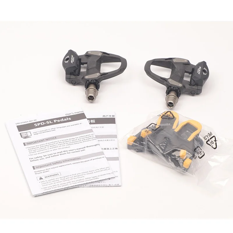 105 PD R7000 Road Bike Pedals Carbon Self-Locking Pedals With SH11 Cleats SPD-SL Racing Mountain Bike Part Pedals