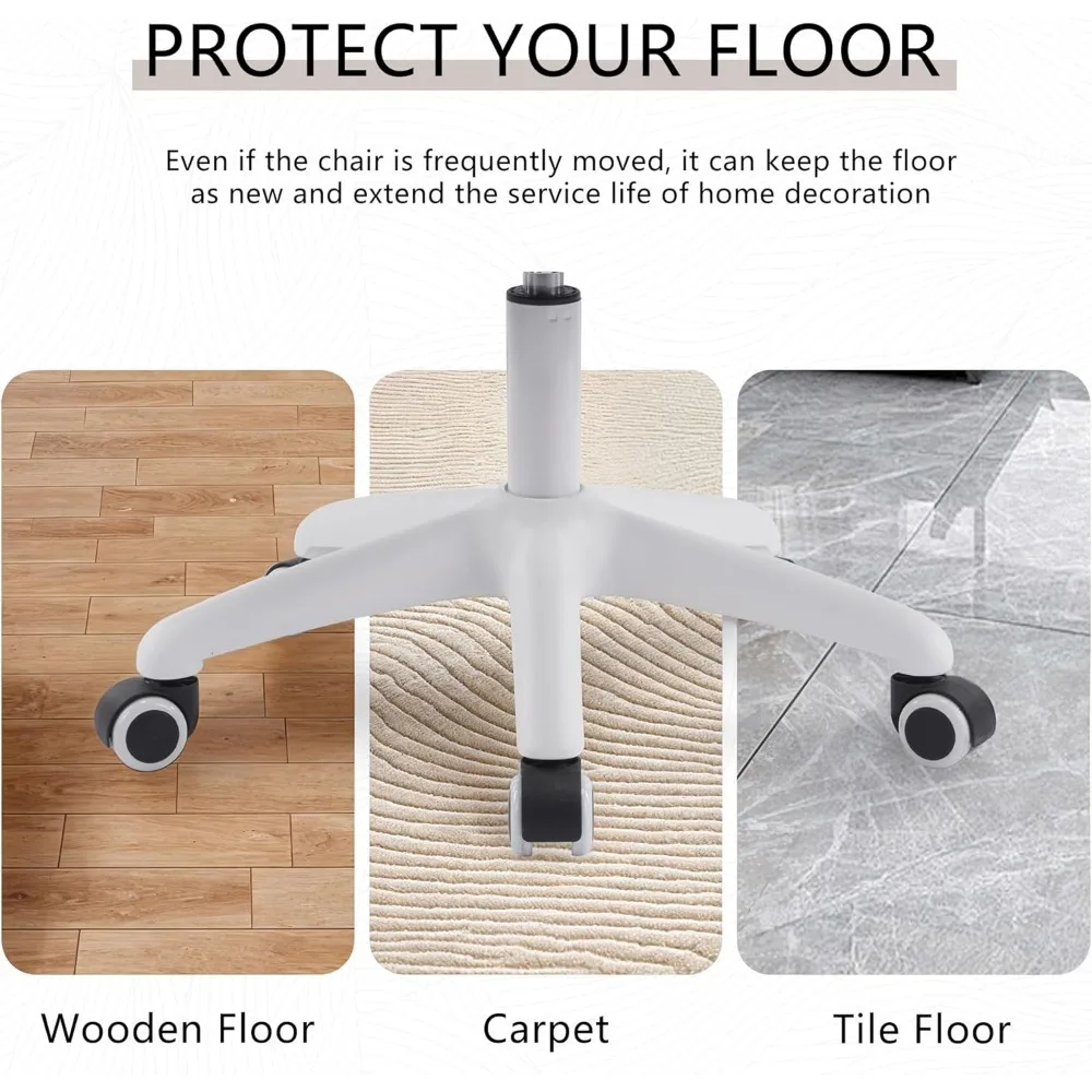 Luksusowe obrotowe krzesło biurowe: ergonomiczne krzesło do biurka komputerowego z obrotem 360 stopni °   Obrotowe i regulowane pod kątem wysokości siedziska dla komfortowego siedzenia