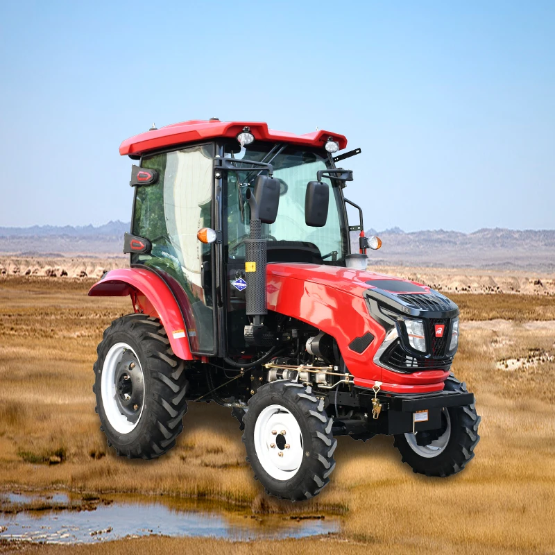 متعددة الوظائف الصغيرة جرار زراعي اسطوانة التدريب محرك قوي 80HP 4WD جرار زراعي للبيع