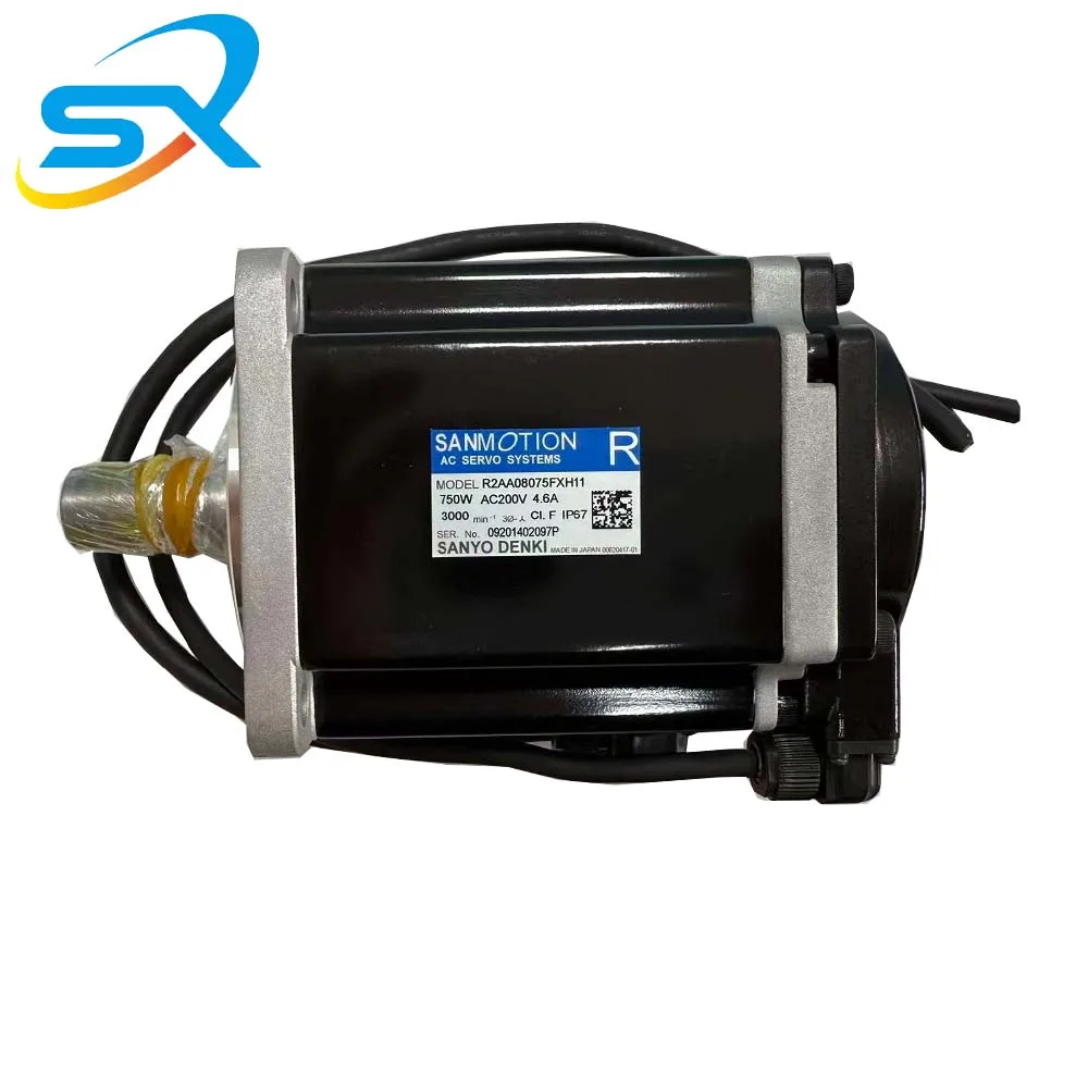 Hot selling SANYO DENKI Servo Motor  R2AA08075FXH11 750w For Industriall Automation Negotiated sale