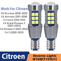 2pcs LED Reverse Light Blub Backup Lamp Canbus No Error W16W T15 921 For Citroen C5 C4 Grand Picasso Aircross Cactus 2 3