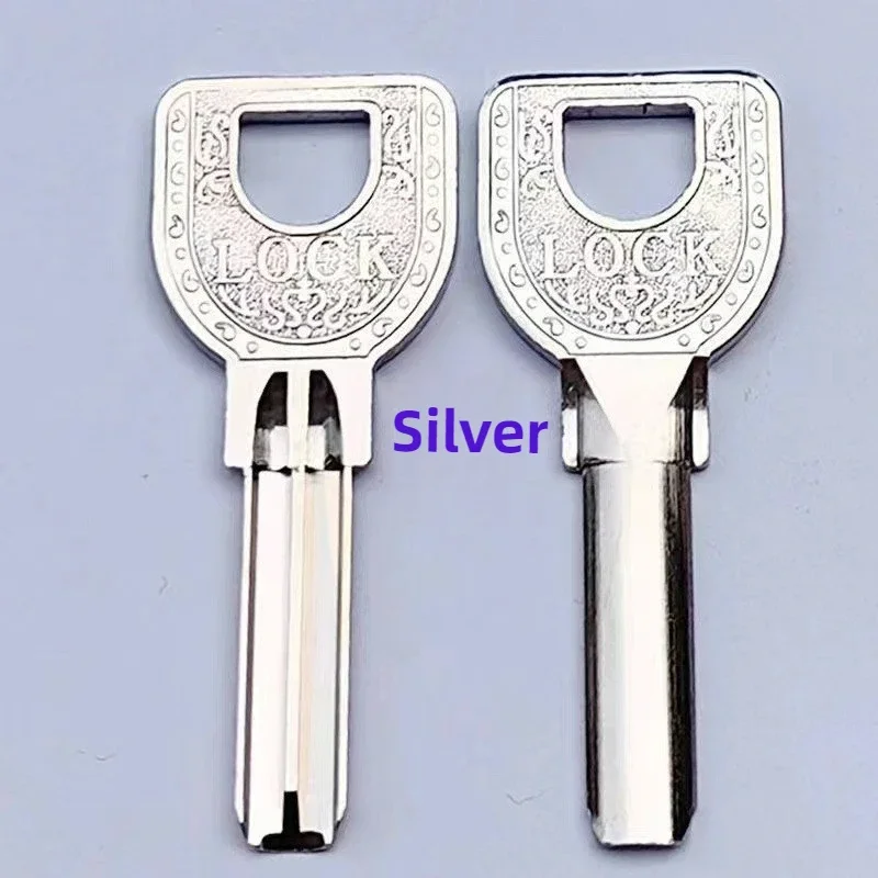 4PC Suitable for LOCK Narrow Round Key Embryo U-shaped Lock Single Row Crescent Pure Copper Key Embryo