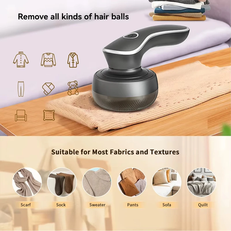 Xiaomi Electric Digital Display Hair Remover Rechargeable Fabric Shaver for Clothes Fluff Hair Ball Portable Hair Remover