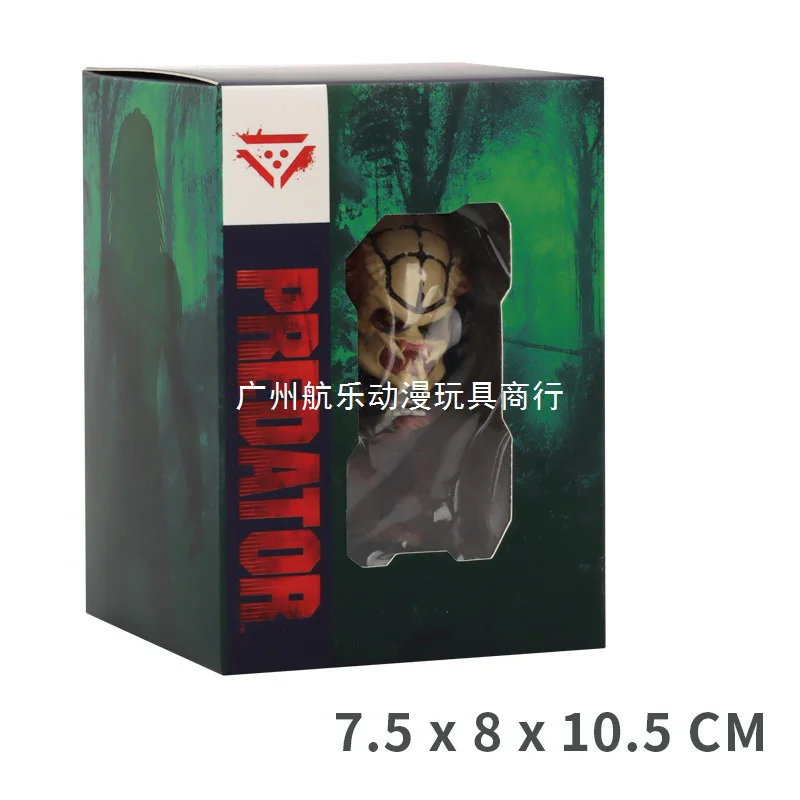 نسخة Q من دمية Predator 4، نموذج مجسم لزينة دمية صياد الغابة الغريبة #3