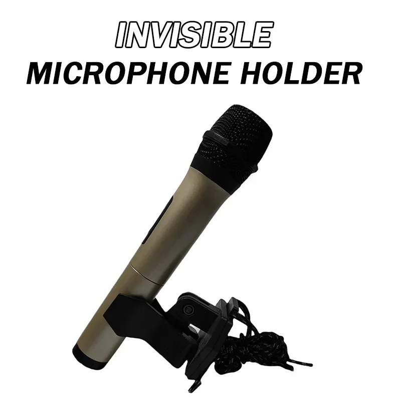 Invisible Microphone Holder Magic Tricks Ultimate Neck-Mounted Micro Holder For Magician Stage Street Magia Accessories Tools