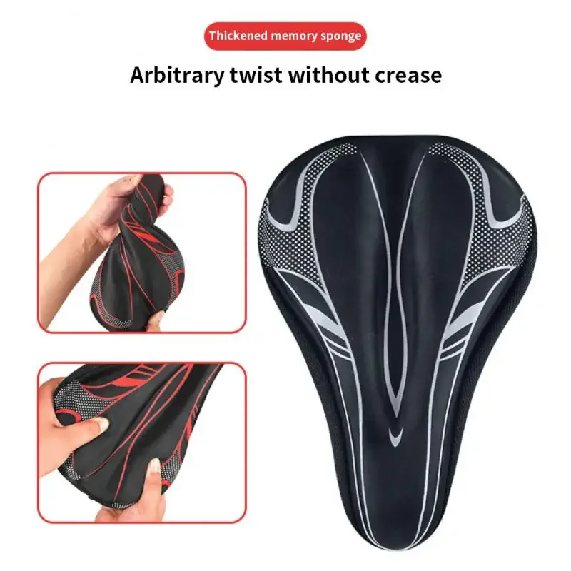 3D GEL Bicycle Saddle Cover Men Women MTB Road Cycle Selle Velo Route Coprisella Bici Asiento Bicicleta Gel Soft Bike Seat Cover