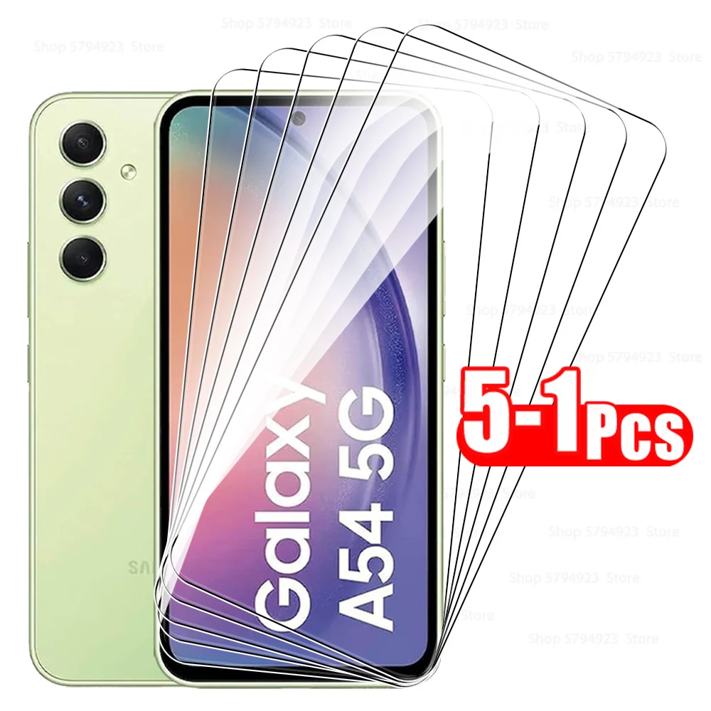 Защитное стекло SamsungA55 A 55 54 53 52s, 5-1 шт. для Samsung Galaxy A54 A55 A53 A52 A52s 5G 9H Защитное стекло